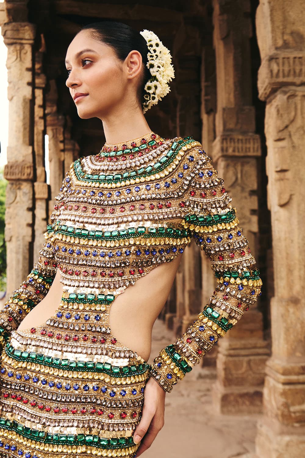 Nina Multimedia Crop Top And Skirt — view 2